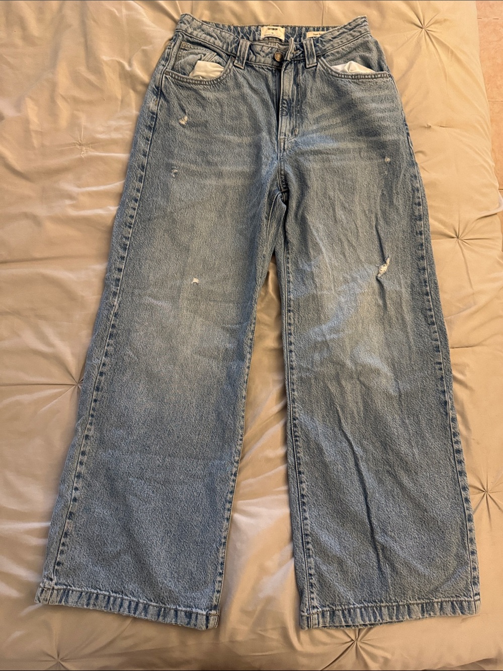 Cotton On Light Blue Wide Leg Jeans